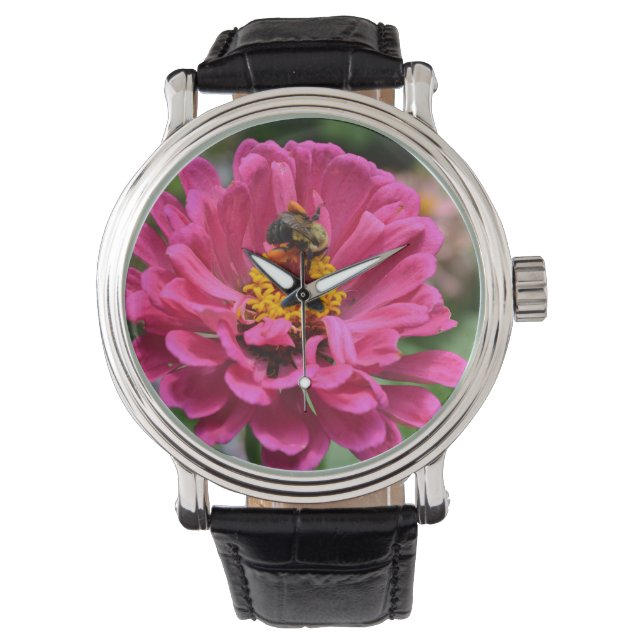 Montre Elégante fleur rose fleur maman fleur marguerite a (devant)