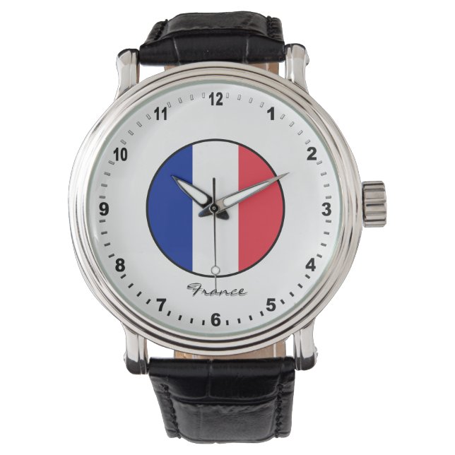 Montre Elégante France Watch & French Flag / Paris (devant)
