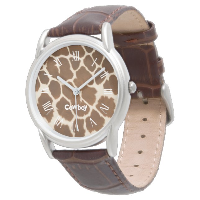 Montre Elégante Vache Faux Cuir Collection populaire (Incliné)