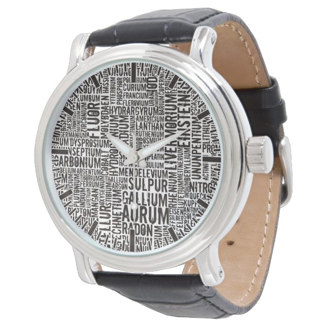 Montre Éléments chimiques (Incliné)