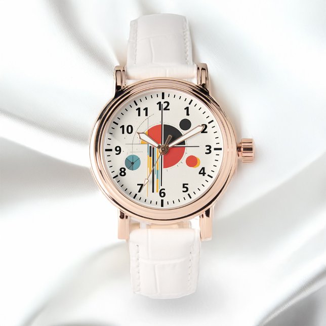 Montre Éléments géométriques Abstraits Composition d'art  (Créateur téléchargé)