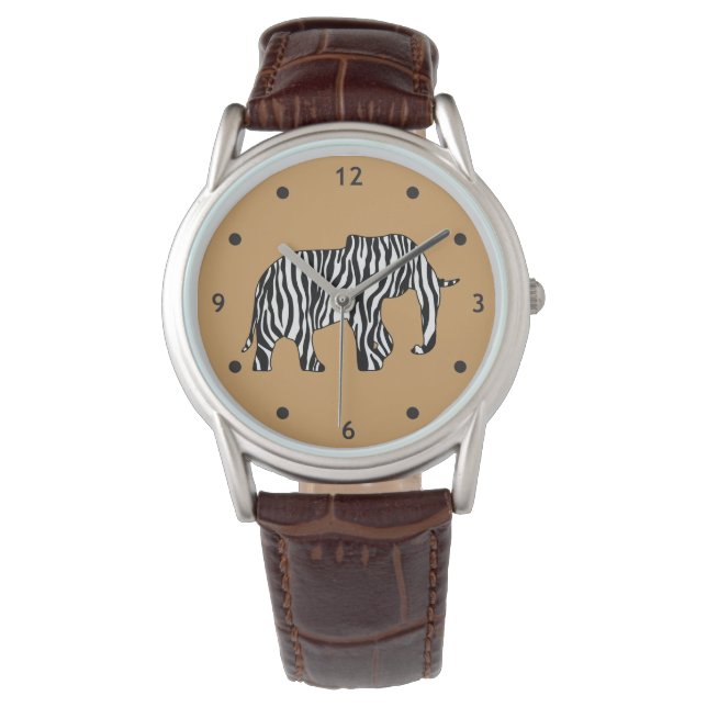 Montre Elephant avec Zebra Stripes + vos idées (devant)