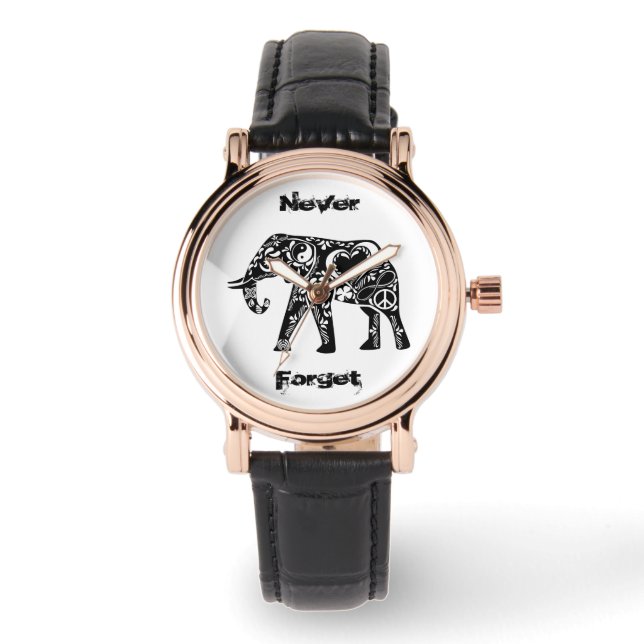 Montre Eléphant pour la paix (Recto)