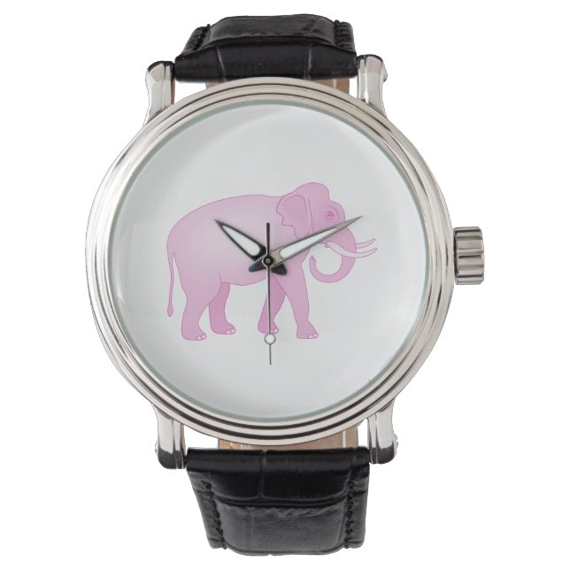 Montre Eléphant rose (devant)