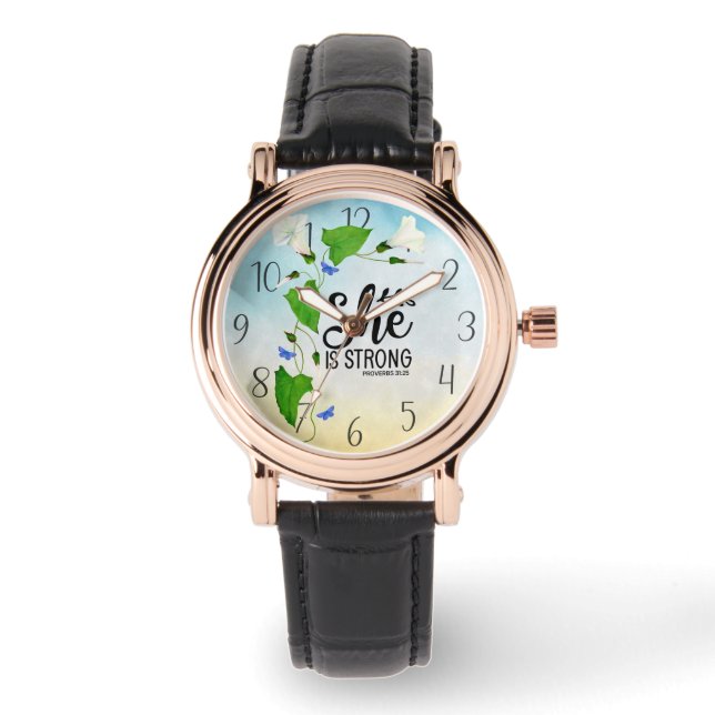 Montre Elle est forte Proverbes 31: 25 (Recto)