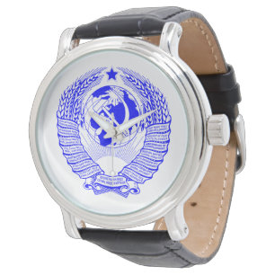 Montre Emblème bleu original d'état de l'URSS