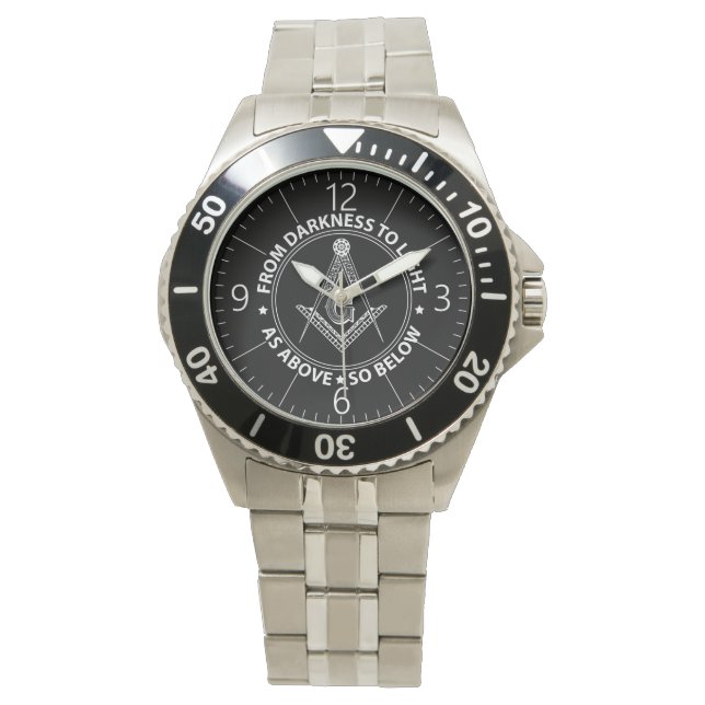 Montre emblème de la franc-maçonnerie (devant)