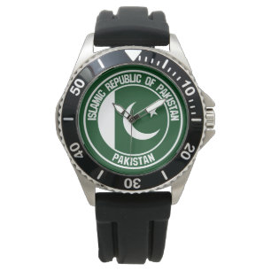 Montre Emblème du Pakistan Round