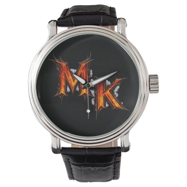 Montre Emblème gothique infernal MK (devant)