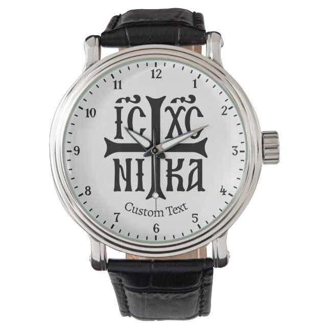 Montre Emblème Jésus-Christ vainqueur (devant)