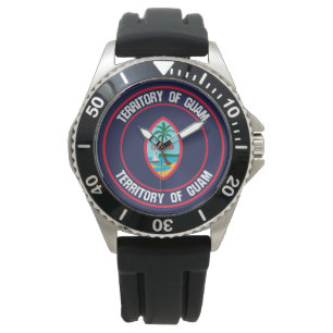 Montre Emblème rond de la Guam
