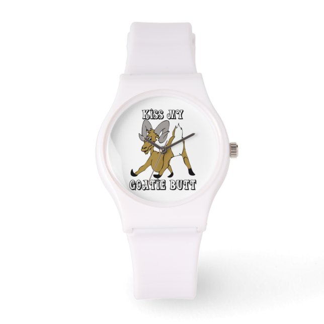 Montre Embrasse ma chèvre Goatie Butt Funny (Recto)