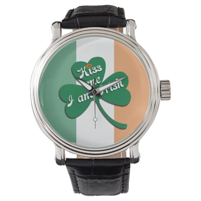 Montre Embrasse-moi Je suis irlandais (devant)