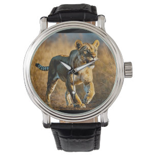 Montre Embuscade de la lionne tachetée aux crocs de sabre