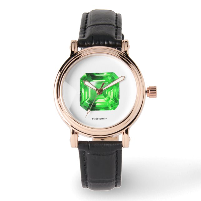 Montre Emerald, vert vif (Recto)
