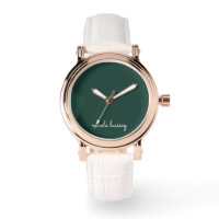 Émeraude verte | Moderne Monogramme élégant