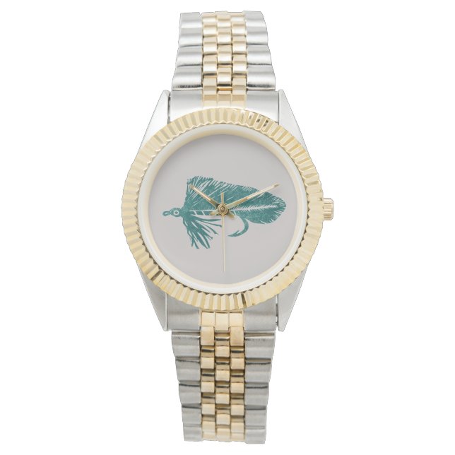 Montre Émetteur Matuka vert, attache à la mouche, art de  (devant)