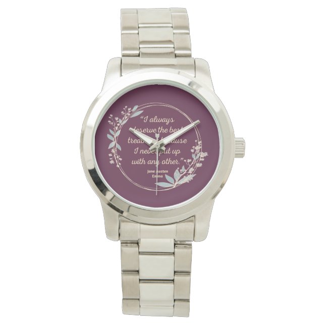 Montre Emma By Jane Austen Citation II - Style mignon (devant)
