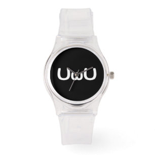 Montre Émoticône heureuse de visage d'Anime d'UwU