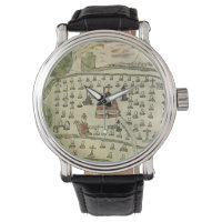 Empire aztèque de Montezuma, carte antique du mond