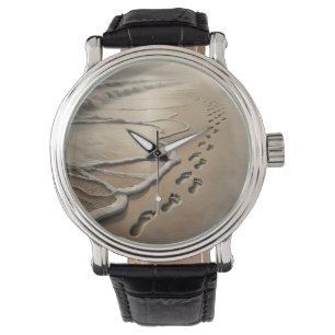 Montre Empreintes De Plage Avec Ocean Froth