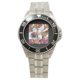 Montre en acier inoxydable drôle "Hold The Onions"