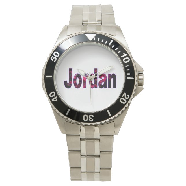 Montre en acier inoxydable Jordan Classic (devant)