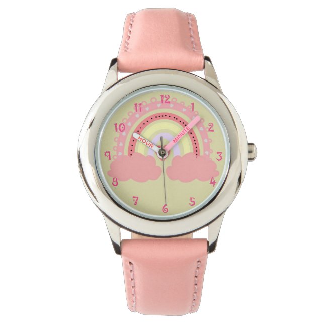 Montre en acier inoxydable Rainbow (devant)