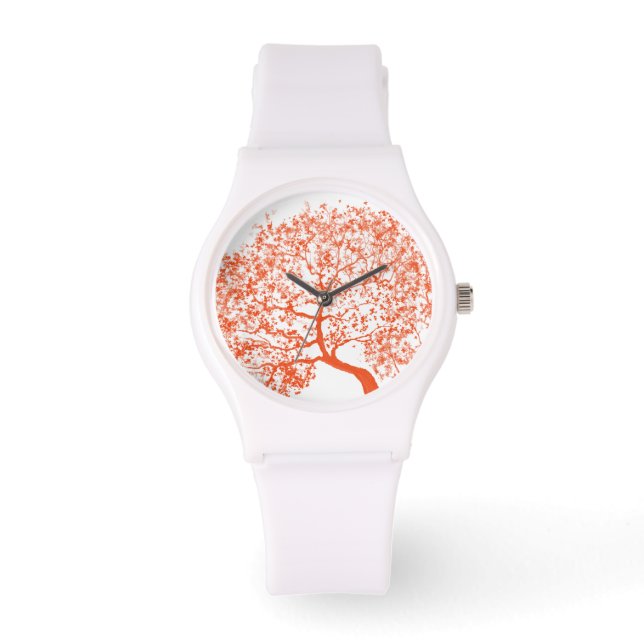 Montre en chêne orange (Recto)
