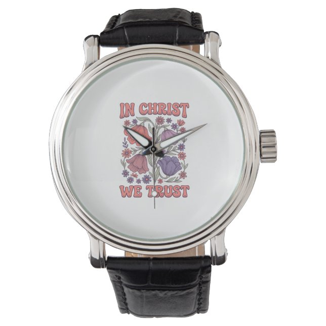 Montre En Christ Nous Avons Confiance Design Vectoriel Ch (devant)