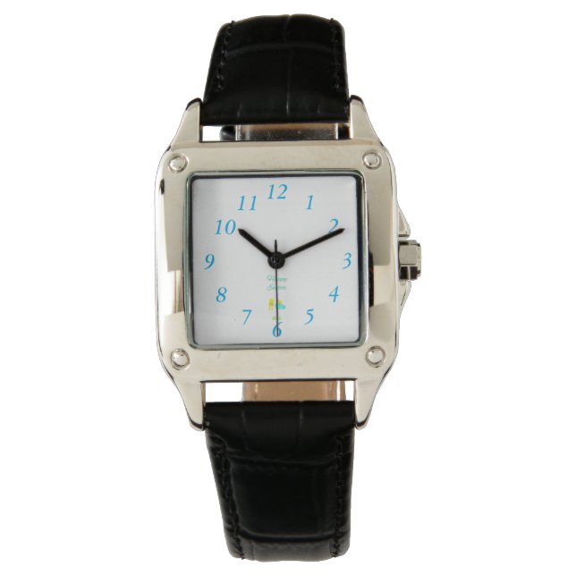Montre en cuir Carré de Pâques (devant)