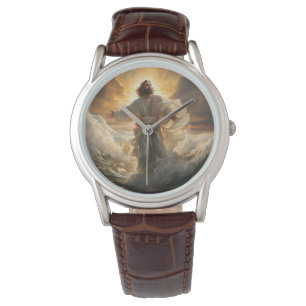 Montre en cuir classique pour hommes-Jésus