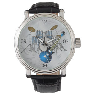 Montre en cuir I'M WITH THE BAND DRUM