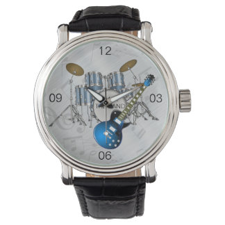 Montre en cuir I'M WITH THE BAND DRUM