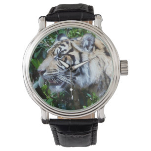 Montre en cuir pour hommes Tiger