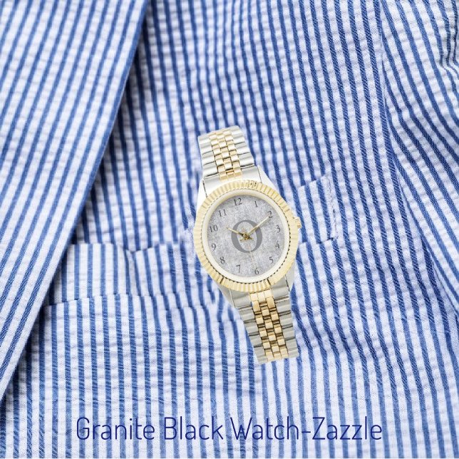 Montre en granit noir (Créateur téléchargé)