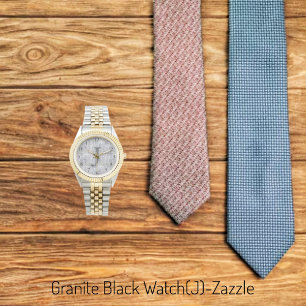 Montre en granit noir