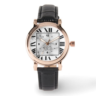 Montre en marbre pour femme carré