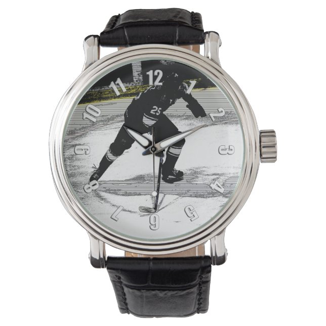 Montre En mouvement - Joueur de hockey (devant)