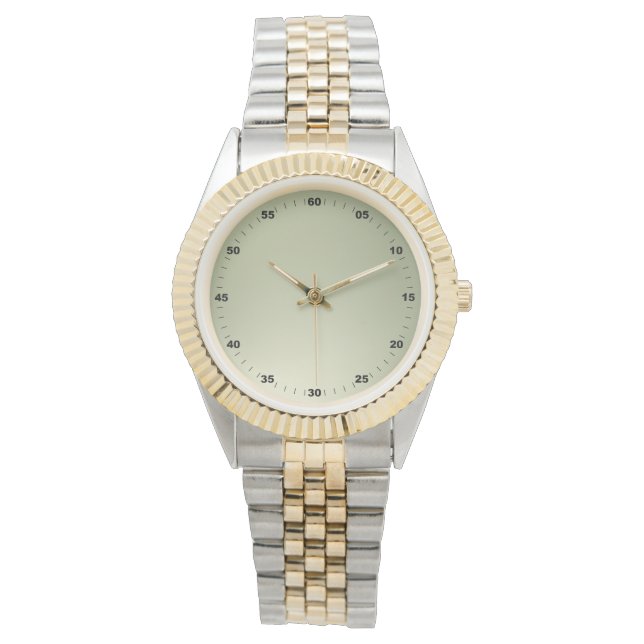 Montre en or à chiffres unisexe oversize (devant)