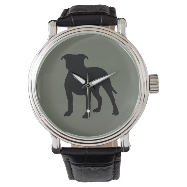 Montre en silhouette Pitbull (devant)