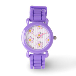 Montre en silicone pour enfants Bubble Daisies
