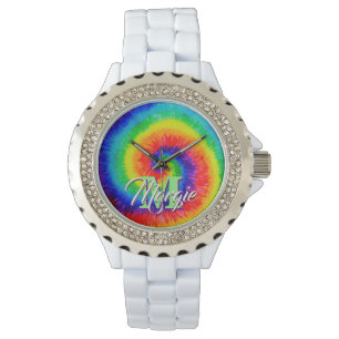 Montre Encre d'alcool à Cravate arc-en-ciel