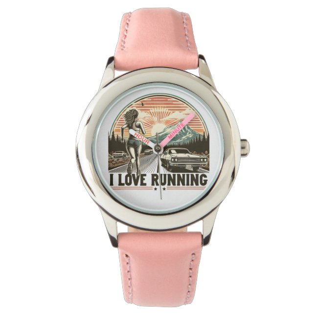 Montre Endorphin Rush : I Love Running (devant)