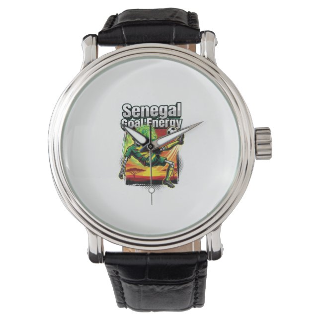 Montre Énergie de l'objectif Sénégal Squelette Attaquant  (devant)