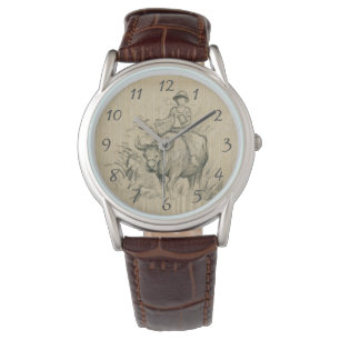 Montre Enfant Buffalo d'eau Chinois Ox Année Anniversaire