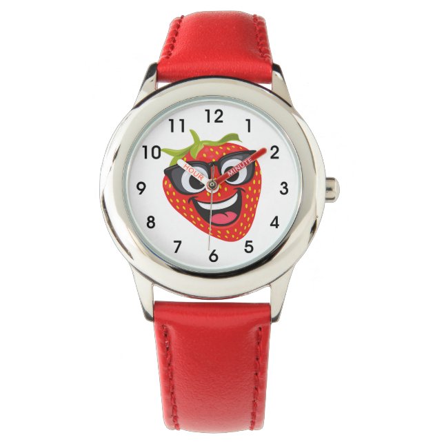 Montre Enfant Drôle Fraise (devant)