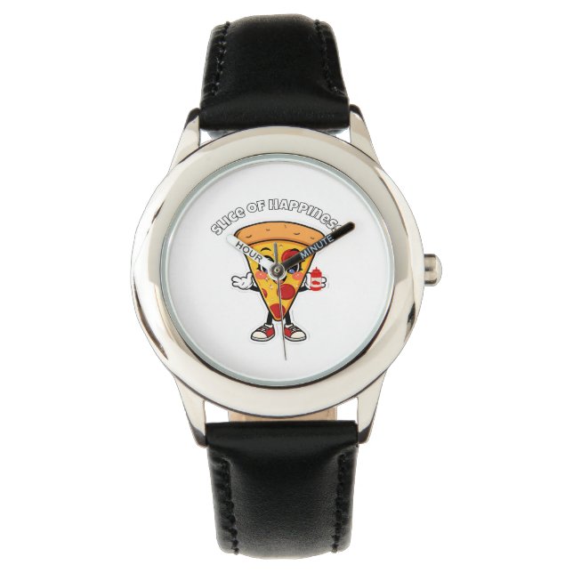 Montre Enfant Pizza Kawaii Mignonne  (devant)
