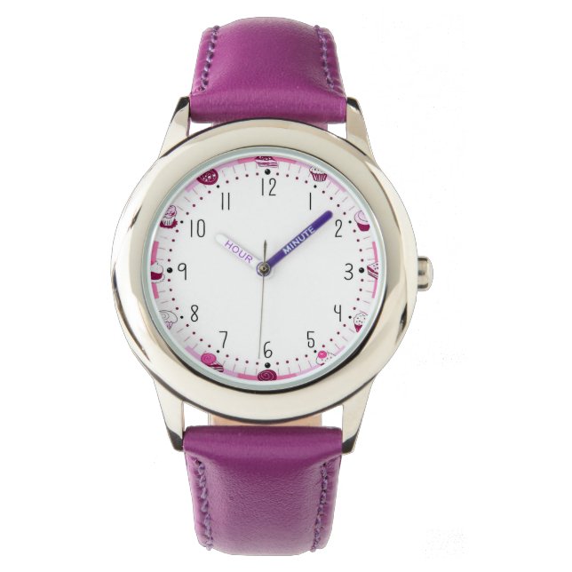 Montre Enfant Purple Pop avec Bracelet Violet (devant)