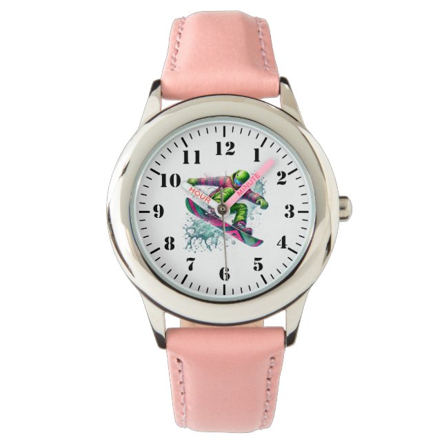 Montre Enfant Snowboardeur (devant)